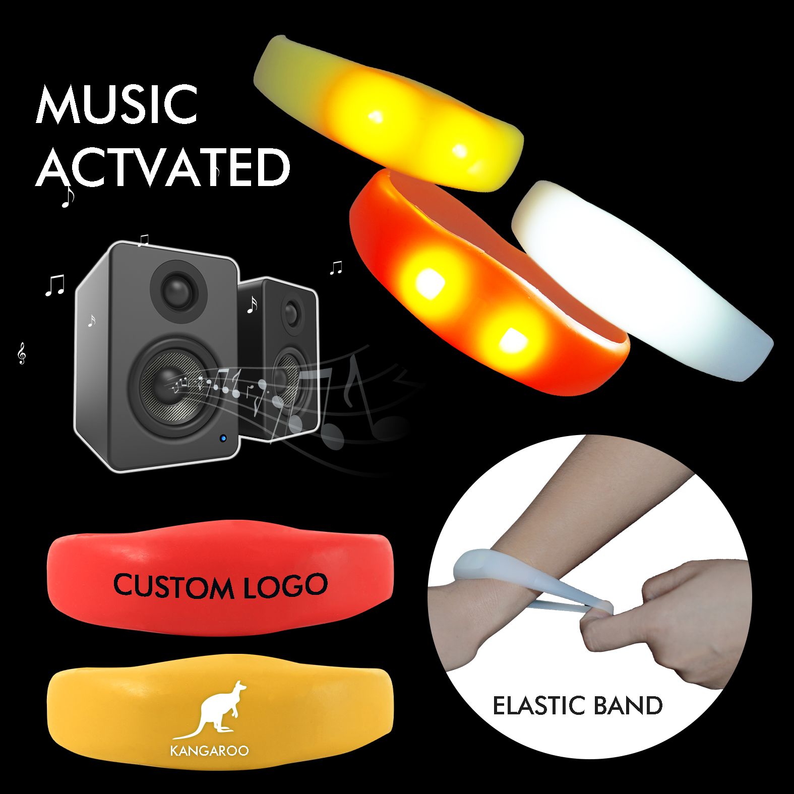 sound activated led bracelet