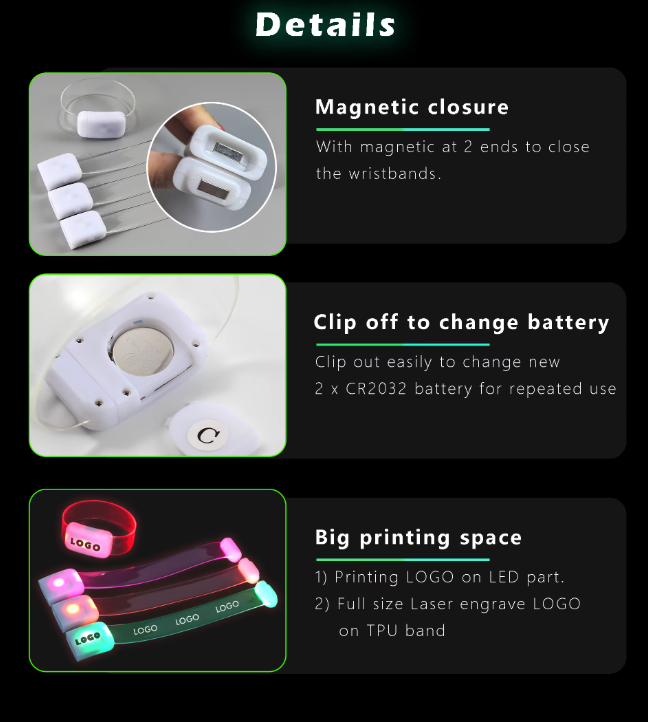 led wristband led wristband music festival atmosphere props