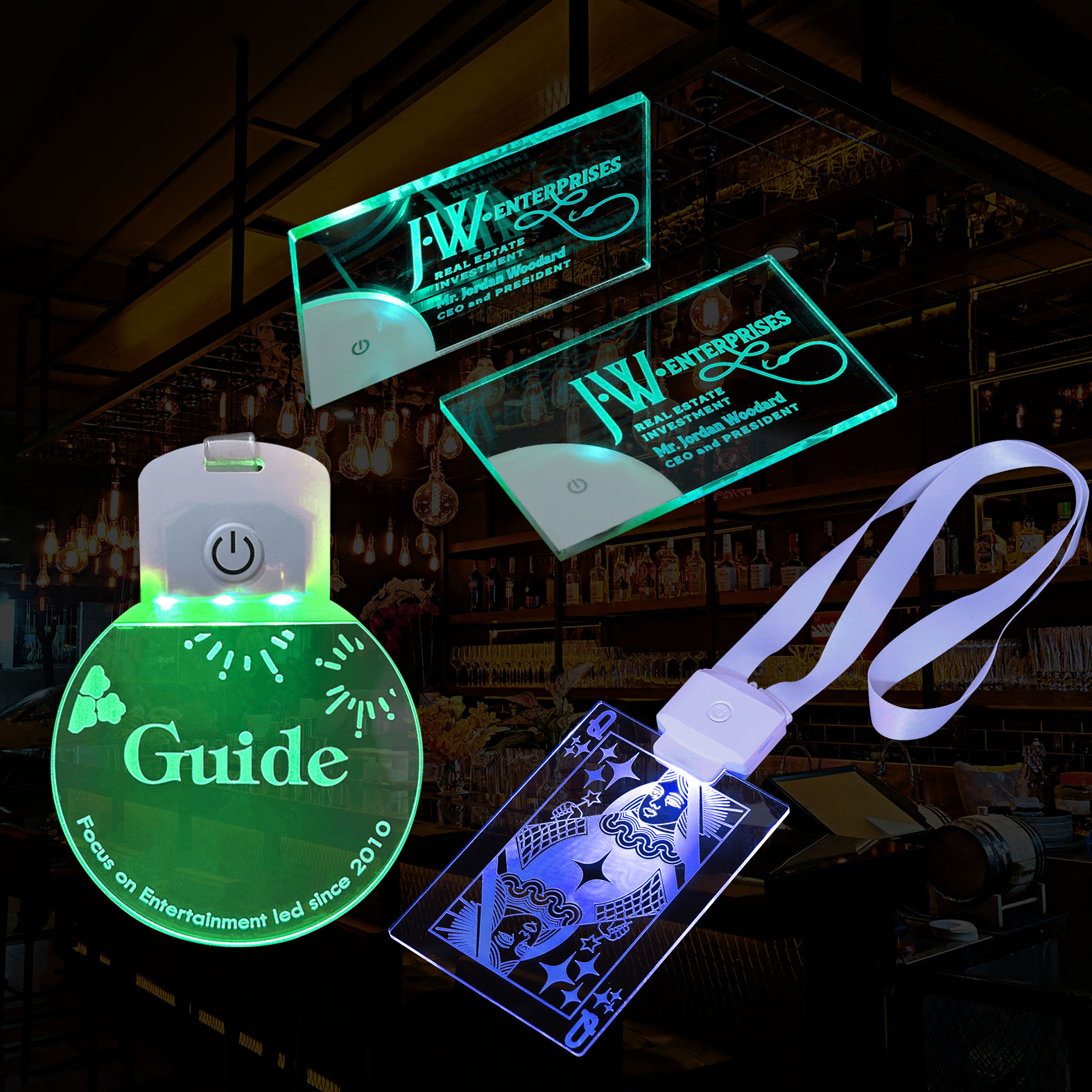 Acrylic LED Lanyard