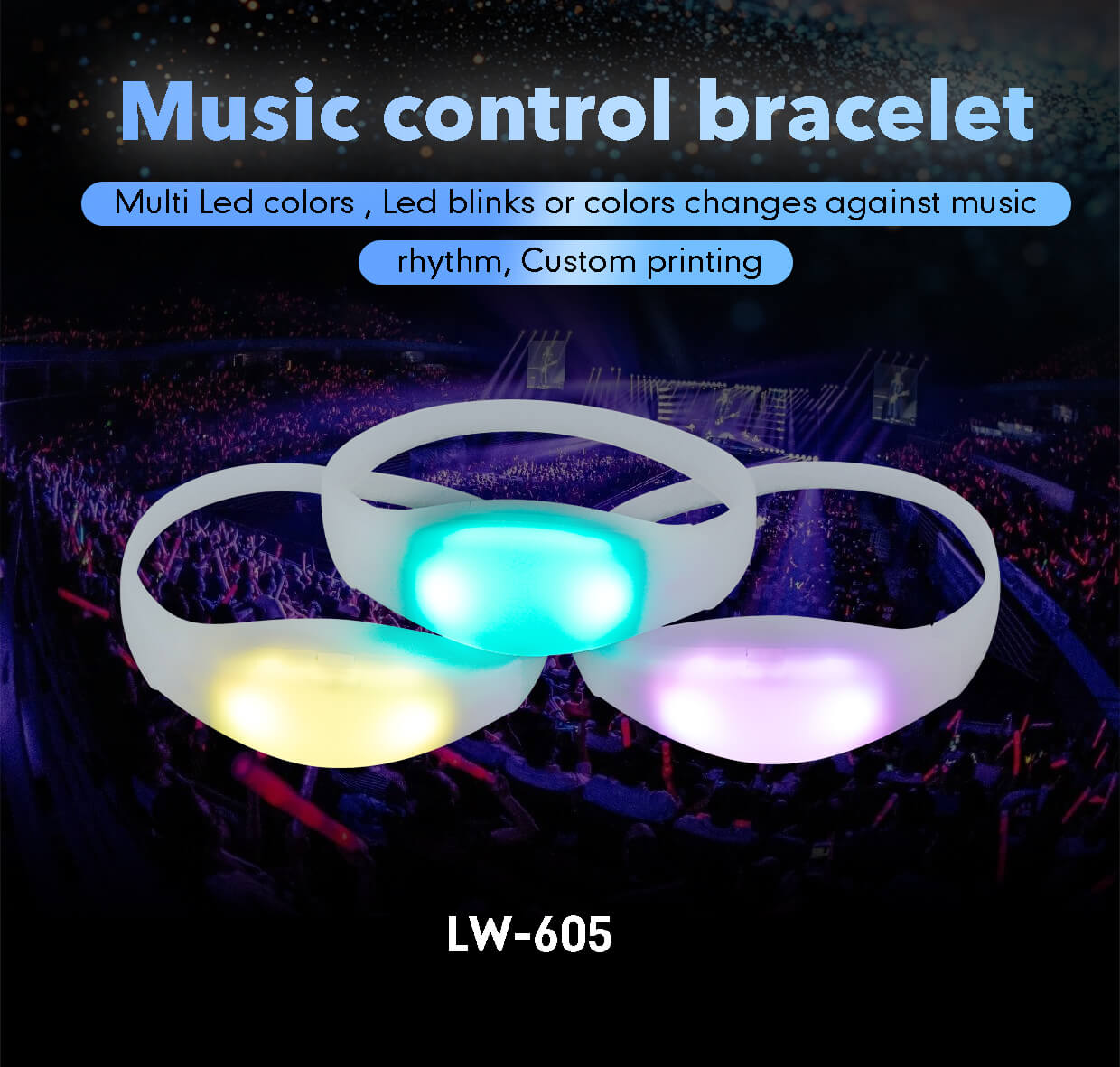 led wristband sound