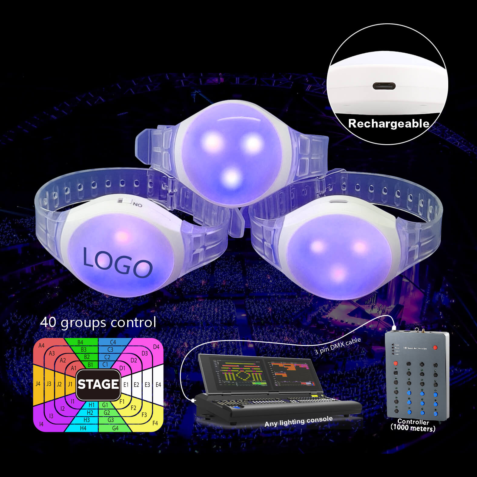 charging led bracelet